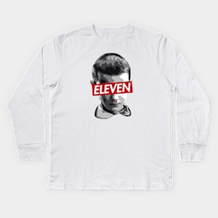 Eleven Stranger Things Kids Long Sleeve T-Shirt